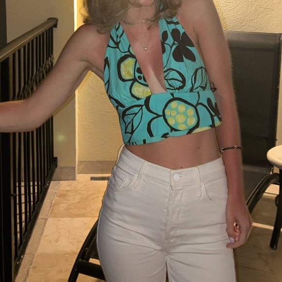 Zara Printed Halter Top; size XS; great condition, worn once! - Picture 6 of 6